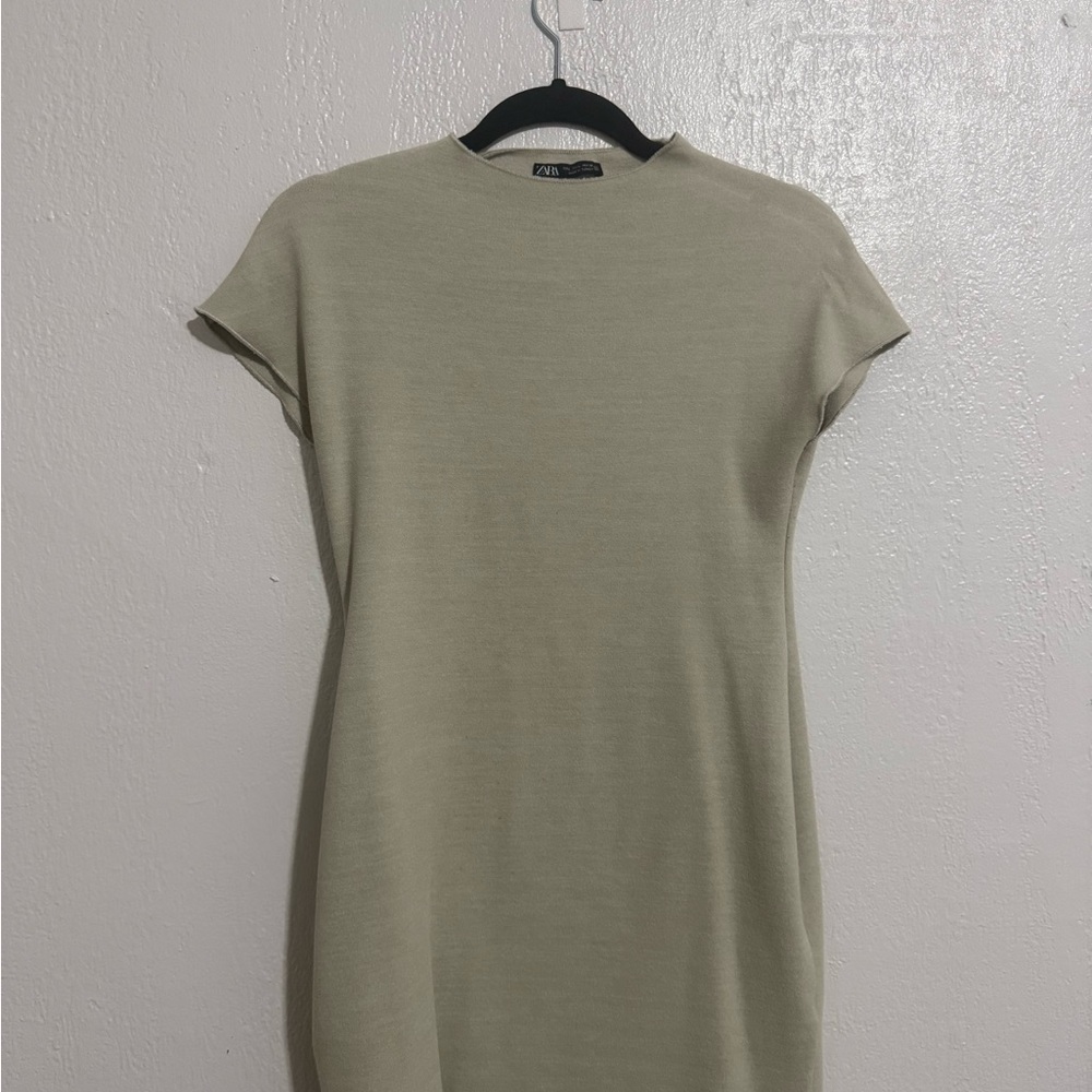 Zara Light Beige Mini Dress